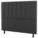 Cabeceira Cama Box Casal Queen Size Cora 160cm Suede Cinza Escuro - Desk Design