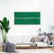 Quadro Verde Linha Minimalista 100x50 Caixa Branco