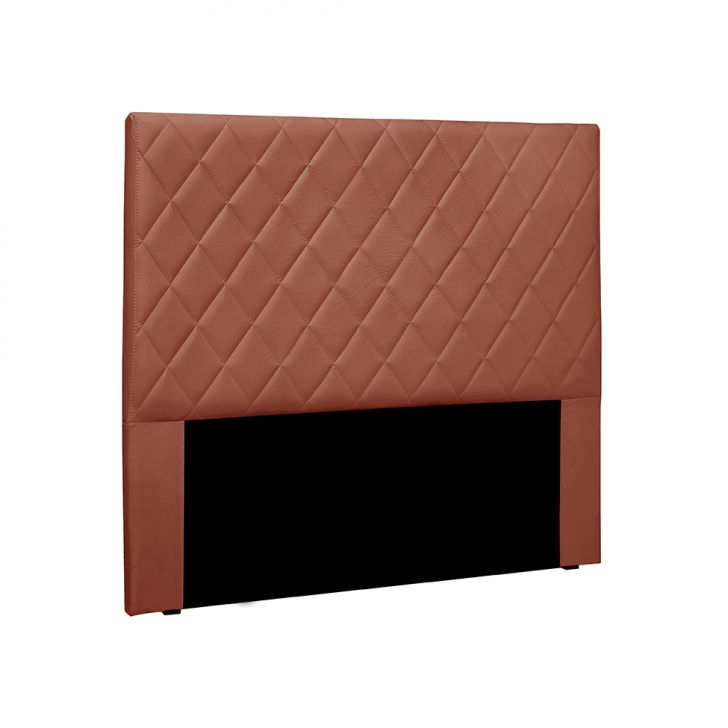 Cabeceira King Esmeralda Veludo Cobre