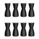 Conjunto com 8 Bancos | Banquetas Nobe Preto