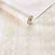Papel De Parede Tnt Texturizado Off White C/ Arabesco Salmao