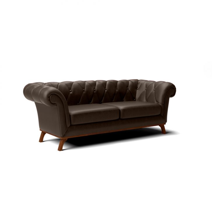 Image of Sofá 3 Lugares Athenas Marrom PLA-CO742UP89MBMMOB