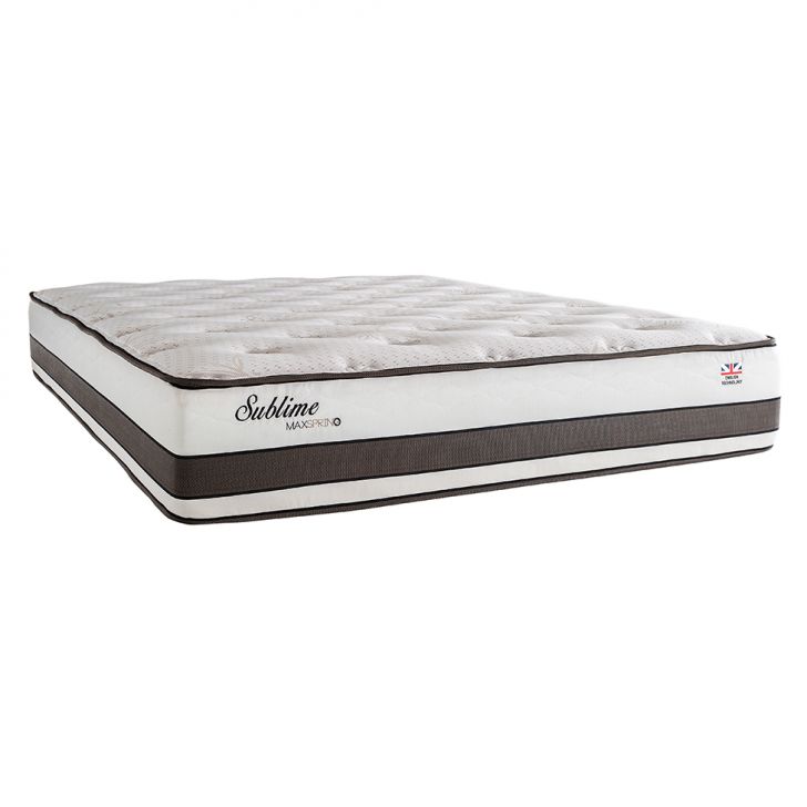 Colchão Queen Sublime Mola Maxspring (30x158x198) Branco E Marrom