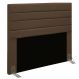Cabeceira Queen 1,60m Friburgo Suede Marrom - Pallazio