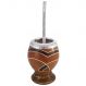 Conjunto Kit Para Chimarrão Cuia Porongo Bomba Inox Desenho