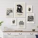 Kit 6 Quadros Obras Matisse- Preto e Branco - com vidro