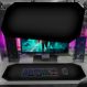 Tapete Mousepad Protetor De Mesa Gamer Preto - 70x35cm
