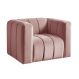 Poltrona Mona Cor:Veludo Rosê 390