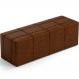 Puff Decorativo Living Sala de Estar 140 cm Roma W01 Couríssimo Marrom - Lyam