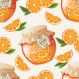 Papel de Parede Adesivo - Orange Jam - 031ppc