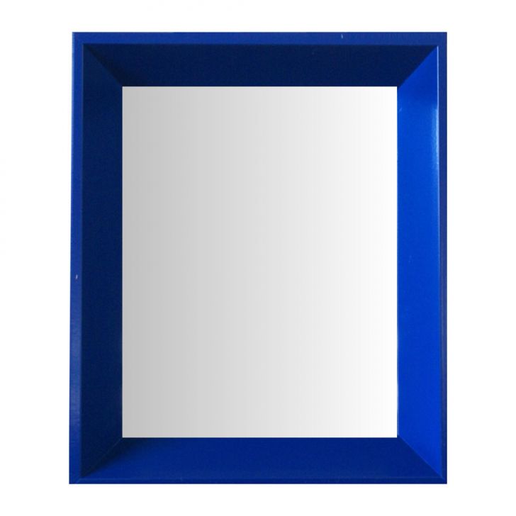Espelho Moldura Madeira Lisa Fundo 16330 Azul Art Shop
