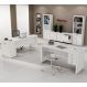 Conjunto Escritório Completo 8 Peças CJ22 Branco Tecno Mobili