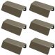 Kit 6 Puxadores PV22 80 Alça de Sobrepor Bronze Para Móvel Armários Gavetas Zamac