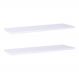 Kit 2 Prateleiras com Suporte Invisível 60x15 cm Branco