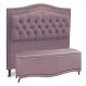 Cabeceira e Calçadeira Baú Cama Box Casal Queen Size Belize 160cm Luxor Rosê - Desk Design