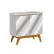Buffet Classic 2 Portas Off White e Espelho - Imcal Móveis