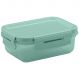 Pote Hermético 380ml Retangular Lanche Trava Click Verde OU