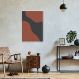 Quadro Boho Black Earth 100x70 Filete Branco