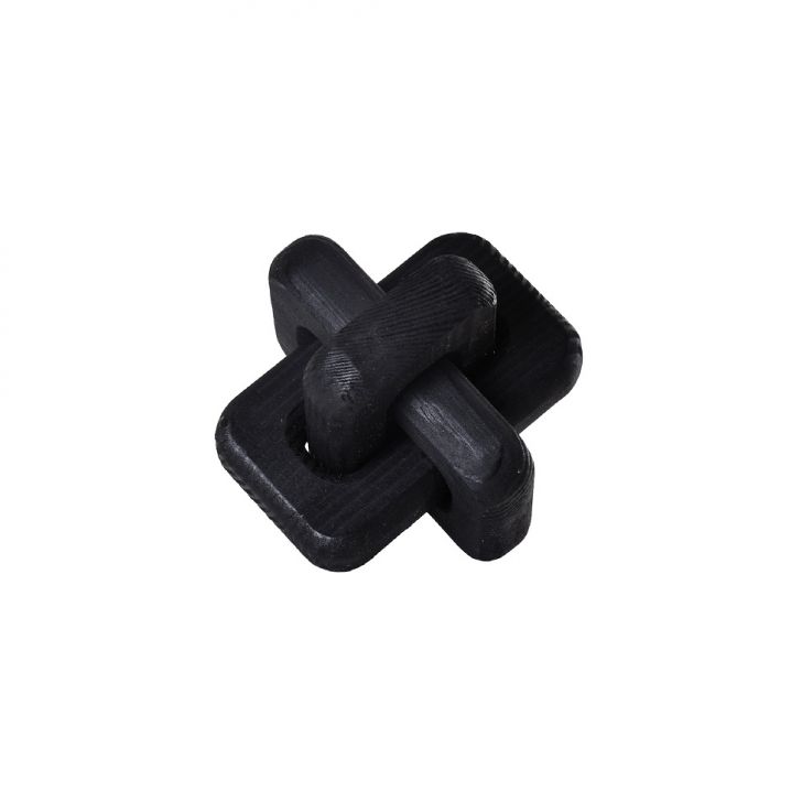 Escultura Decorativa de Mesa Corrente Preta