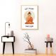 Quadro Frase Divertida Meditação 43x30 Caixa Marfim