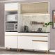Cozinha Compacta 3 pç c/ Armário e Balcão MP3695 Veneza GW Multimóveis Branca