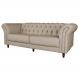 Sofá 2 Lugares Maggiore 180cm Couro Bege G58 - Gran Belo