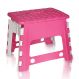 Banco | Banqueta de Plástico Dobrável Infantil Rosa