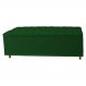 Calçadeira Recamier Baú Casal Queen 160cm Diana Suede Verde - Dellas Store