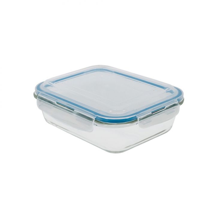 Pote de Vidro com Tampa Transparente Oikos 1,04L Natural