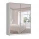 Image of Guarda-Roupa Solteiro com Espelho Tunas X 2 Portas 3 Gavetas Branco NO482CL89DMGMOB