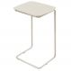 Mesa de Apoio Slim Off White em Metal Cromado