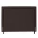Cabeceira Cama Box Casal King Size Maísa 195cm Com Frame Suede Marrom - Desk Design