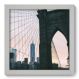 Quadro Decorativo - Ponte do Brooklyn - 22cm x 22cm - 099qnmab