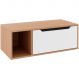 Gabinete de Banheiro 80 cm com 1 Porta e Nicho Amêndoa/Branco