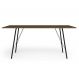 Mesa de Jantar Retangular Paraty Amêndoa e Preta 150 cm