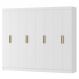 Guarda Roupa Casal 8 Portas 236 cm RG138 Branco Neve MXM