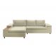 Image of Sofá 5 Lugares com Chaise Esquerdo Clássico com Entrada USB Linho Palha ES745UP79YXGMOB