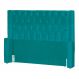 Cabeceira Estofada Para Cama Box Casal Emma Suede Azul Turquesa - DS Estofados