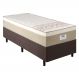Cama Box Conjugado Solteiro com Colchão (88x62x188) Los Angeles Plus Gazin CR35328 Areia/Branco/Marrom