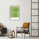 Quadro Tipos de Quadra Tênis WN 100x70 Filete Preto