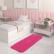 Tapete Passadeira Quarto Antiderrapante Rosa 50 x 140 cm