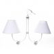 Lustre 2L Simples 2 Flores P Branco Quarto Bebê Infantil Menina Menino