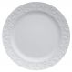 Prato Raso Redondo 26,5cm em Porcelana com Relevo Tassel Germer Branco