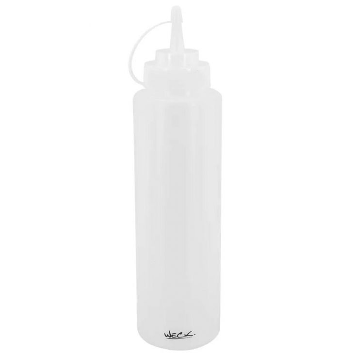 Kit 24 Bisnagas Graduada Weck 800ml Bartender Molhos Cozinha Profissional