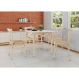 Conjunto de Mesa de Jantar com 4 Cadeiras e Tampo de Madeira Katrina Bege