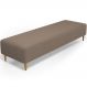 Puff Decorativo Sala de Estar Bali W01 Pés Palito 210x60cm Bouclê Bege - Lyam Decor