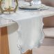 Trilho de Mesa Bordare Bordado 40x150cm Oyster