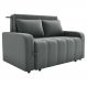Sofa Cama 2 Lugares 138 cm Amora Veludo Maserati Chumbo Milani Store
