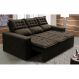 Sofá 3 Lugares Retrátil e Reclinável Cama inBox Slim 2,00m Velusoft Café