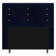 Cabeceira Cama Box Casal Queen Size Roma 160cm Veludo Azul Marinho - Desk Design